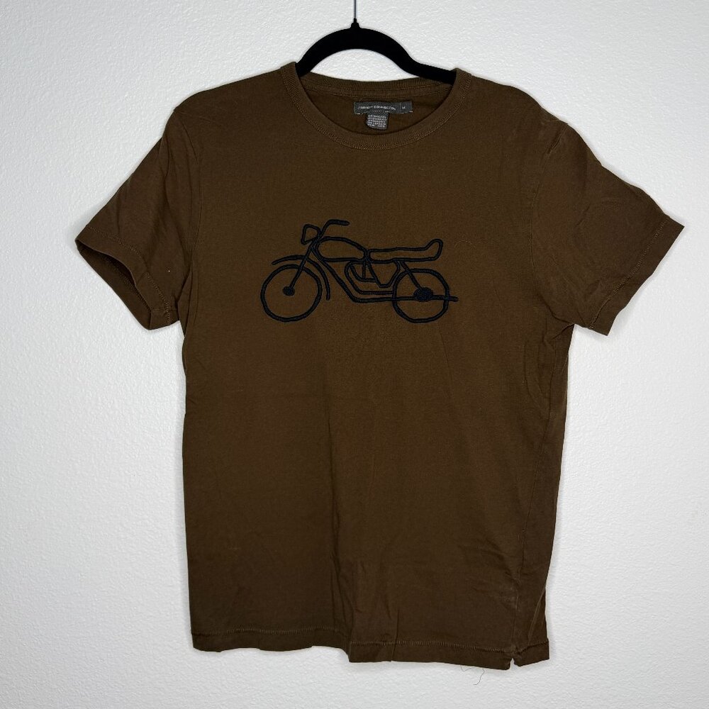 French Connection Short Sleeve Graphic Tee — Men’s Medium — Brown